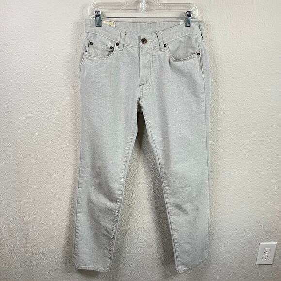 Abercrombie & Fitch Skinny Jeans Cone Denim Men's 31x32 Sandstone White Gray - Picture 1 of 7